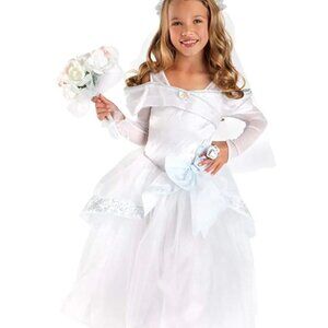 NWT~Disney Store Cinderella Wedding Costume and Accessories ~ Size  2/3 and 5/6